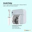 Portable Mini Printer Blue - Inkless Bluetooth Phone Pocket Thermal Printing Carousel 7
