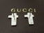 Gucci Sterling Silver Cross Stud Earrings Carousel 2