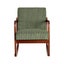 Rocking Armchair Nursery Chair Corduroy Green Carousel 3