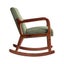 Rocking Armchair Nursery Chair Corduroy Green Carousel 4