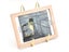 2Pcs Picture Frame Photo Pedestal Art Plate Rack Display Iron Stand Golden L Carousel 3