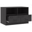 Tv Cabinets 2 Pcs Black 67x39x44 Cm Steel Naoiab Carousel 7