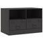 Tv Cabinets 2 Pcs Black 67x39x44 Cm Steel Naoiab Carousel 8