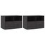 Tv Cabinets 2 Pcs Black 67x39x44 Cm Steel Naoiab Carousel 2