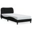 Single Size Bed Frame With Headboard Black 90x190 Cm Fabric Txbiitk Carousel 1