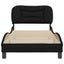 Single Size Bed Frame With Headboard Black 90x190 Cm Fabric Txbiitk Carousel 4