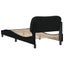 Single Size Bed Frame With Headboard Black 90x190 Cm Fabric Txbiitk Carousel 6