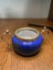 Vintage Art Deco Blue Enamel Sugar and Jug Set Carousel 4
