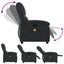 Massage Recliner Chair Black Real Leather Txbpkxa Carousel 4