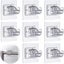 8pcs Self Adhesive Curtain Rod Bracket Carousel 1