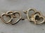 solid 925 sterling silver stud earrings flower celtic or heart Carousel 9