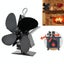 4-blade Aluminum Heat Powered Fireplace Stove Fan Carousel 8