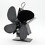 4-blade Aluminum Heat Powered Fireplace Stove Fan Carousel 9