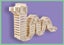 300PCS Wooden Building Blocks (150P color + 150P log color) Carousel 8