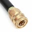 Black 5800psi 50ft High Pressure Washer Tube Cleaning Hose 3/8inch Quick Connect Carousel 4