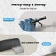 Marlow Black Curtain Rod Steel Quiet Rail Pole Pommel Set Extendable Carousel 4