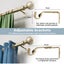 Marlow Curtain Rod Steel Roman Quiet Rail Pole Pommel Set Extendable Adjustable Carousel 3