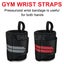Weight Lifting Gym Training Wrist Support Straps Wraps Muscle Bodybuilding Carousel 2
