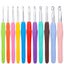 Knit Crochet Hook Kit Knitting Needles Set With Bag,Steel Large Eye Carousel 1