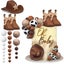 Cowboy Cake Decorations Cowboy Hat Boot Cake Toppers Western Cowboy Carousel 2