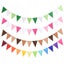 12 Flags 17cm Colorful Felt Banner Garlands Birthday Bunting Pennant Carousel 2