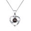 1set Hollow Zircon Love Necklace Female MOTHER'S Day Eternal Carousel 6