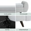 Storage Ottoman Blanket Box Armrest 140Cm Grey Carousel 6