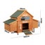 NEW Chicken Coop Rabbit Hutch Large House Run Cage Wooden Outdoor Pet Hutch Carousel 7