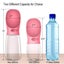 Portable Dog Water Bottle, Leak Proof with Drinking Feeder Carousel 2