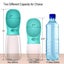 Portable Dog Water Bottle, Leak Proof with Drinking Feeder Carousel 11