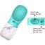 Portable Dog Water Bottle, Leak Proof with Drinking Feeder Carousel 14