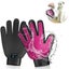 Pet Grooming Gentle Deshedding Brush Glove Carousel 9