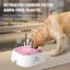Pet Water Bowl No-Spill Carried Floating Slow Water Feeder Carousel 6