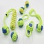 Dog Chew Rope Toys Set - Pack of 7 PCS Cotton Puppy Pet Chew Toys Carousel 8