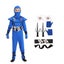 Blue Kids Ninja Costume Set Boy Halloween Cosplay Costume Boy Ninja Muscle Costu Carousel 3