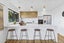 Handle-less Look Kitchen with Engineered Stone Benchtops + Waterfall End Carousel 1