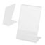 L Shape Clear Acrylic Photo Frame Free Standing Carousel 1