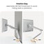 KONIC 17"-32" Dual Monitor Stand - NEO Slim Spring-Assisted Arm - Weight Carousel 7
