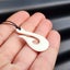 Natural Hand Carved Maori Bone Carving Pendant Necklace - Whale Tail Hook Carousel 3