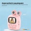 Kids Rechargeable Instant Print Camera Pink - Digital Thermal Photo Video MP3 Carousel 3