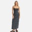 Rhythm Fleur Floral Gathered Maxi Dress - Black Carousel 1