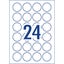 Avery L7129 Matt 40mm Round Labels x 24's x 8 Sheets Carousel 3