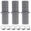3 Sets Dishwasher Waste Pipe Connector Washer Hose Extension Adapter With Clip Carousel 1