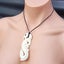 Natural Hand Carved Maori Bone Carving Pendant Necklace - Manaia Hook Carousel 6