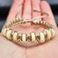 Bone Carving Cylinder Bead Macrame Bracelet - Tan Carousel 1