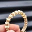 Bone Carving Cylinder Bead Macrame Bracelet - Tan Carousel 3