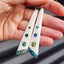 Natural Hand Carved Maori Bone Carving & Paua Earrings - Long Drops Carousel 3