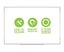 Lacquered Steel Magnetic Whiteboard 900mm x 1200mm, Acrylic, Slim-Line Carousel 1