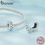 Womens 925 Sterling Silver Retro Heart Pattern Stopper Beads Bracelet & Bangl... Carousel 5