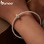 Womens 925 Sterling Silver Retro Heart Pattern Stopper Beads Bracelet & Bangl... Carousel 6
